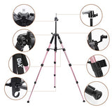 GEX 22" Canvas Cork Wig Head with 55" Mannequin Tripod For Wig Making Cosmetology Hairdressing Display Training Doll Head Adjustable Alloy Stand