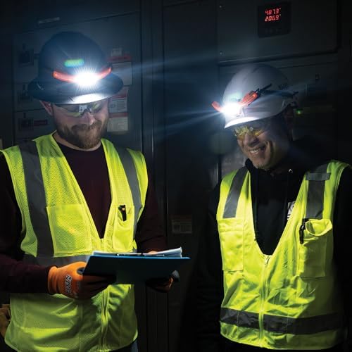 Klein Tools KHH56308 Rechargeable LED Wide-Beam Headlamp for Klein Tools Hard Hats, 770 Lumens, for Work, Battery and Mount Included