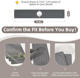 Faucet Mat for Kitchen Sink - Super Absorbent Diatomite Fast Drying Stone, Quick Drying Splash Guard,Prevents Moisture Buildup Sink, Durable Protector for Kitchen,Bathroom Counter