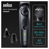 Braun All-in-One Style Kit Series 5 5471, 8-in-1 Trimmer for Men with Beard Trimmer, Body Trimmer for Manscaping, Hair Clippers & More, Ultra-Sharp Blade, 40 Length Settings, Waterproof