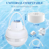 Bath Filter for Tub, Filter for Bathtub Bath Water Filter Removes Hundreds of Contaminants for Softer, Smoother Skin 2500 Gallons of Filtration, BPA Free