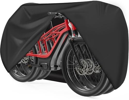 Bike Covers for 3 Bikes - 600D Waterproof & Heavy Duty, Large Bicycle Cover for eBike, Mountain, Road, Hybrid, Beach Cruiser, Scooter