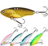 TRUSCEND Swimming or Jigging Fishing Spinners with Two-Way Spinning Spoons System, Rooster Tail Fishing Lures with Flash Copper Body & Blade, Freshwater and Saltwater Blade Bait for Bass Walleye Trout