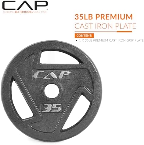 CAP Barbell 2-Inch Olympic Grip Weight Plate | Multiple Options