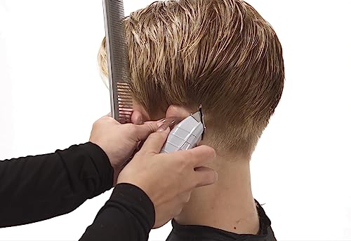 Andis 04780 Professional T-Outliner Beard & Hair Trimmer for Men with Carbon Steel T-Blade, Bump Free Technology – Corded Electric Beard Trimmer, GTO, Grey