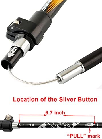 Aluminum Collapsible Ultralight Travel Trekking Hiking Pole for Men and Women