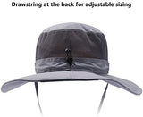 BASSDASH UPF 50+ Sun Fishing Hat Water Resistant with Detachable Neck Flap