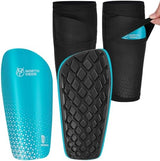 Northdeer Soccer Shin Guards for Kids Adults. Sleeves with Optimized Insert Pocket - Protective Soccer for Boys Girls Men