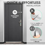 40FT Kerf Weather Stripping Door Seal Soundproof Weather Strips Seal Strip for Door Frame Exterior Weather Stripping (40FT,White,4 Gaskets)