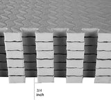 BalanceFrom Puzzle Exercise Mat with EVA Foam Interlocking Tiles for MMA, Exercise, Gymnastics and Home Gym Protective Flooring, Multiple Sizes and Colors