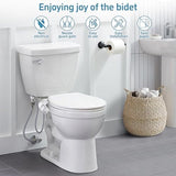 Ultra-Slim Bidet Dual Mode Bidet Attachment for Toilet, Bidet Toilet Seat Attachment with Pressure Controls(Feminine/Posterior Wash),Easy to install Design Non-Electric Bidet