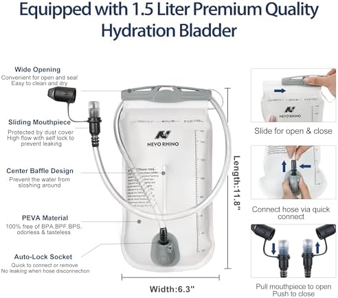 Hydration Running Vest for Women, Water Vest Backpack 5L Small, Lightweight Hydration Pack Mini Vest Women for Hiking, Trail Marathon Race (Pack with 1.5L Water Bladder)