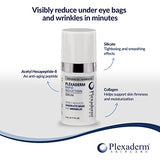 Plexaderm Rapid Reduction Eye Serum - Advanced Formula Anti Aging Visibly Reduces Under-Eye Bags, Wrinkles, Dark Circles, Fine Lines & Crow's Feet Instantly Instant Wrinkle Remover for Face
