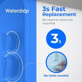 Waterdrop G3 Replacement Filter 1-Year Combo, Pack of 2 WD-G3-CF Filters and 1 WD-G3-CB Filter, Replacement for WD-G3-W, WD-G3P600 and WD-G3P800-W Reverse Osmosis System
