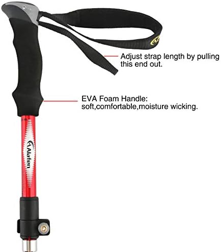 Aluminum Collapsible Ultralight Travel Trekking Hiking Pole for Men and Women