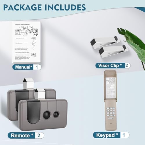 2 for Sears Craftsman Garage Door Remote 139.53753 53753 139.18191 HBW2028 371LM, Work with Purple Learn Button ONLY(2006-2013),1 for Garage Door Opener Keypad,877max G940EV-P2 CMXZDCG440 Universal