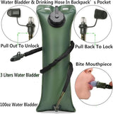 ATBP Tactical Water Hydration Pack Military 3L Water Bladder Carrier Backpack Leakproof for Running Jogging Cycling Hiking