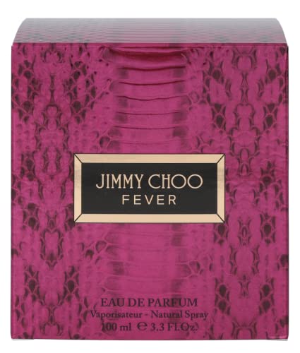 JIMMY CHOO - Fever Eau de Parfum - Women's Perfume - Warm & Floral - With notes of Black Plum Nectar, Heliotrope & Roasted Tonka Bean - 3.3 Fl Oz