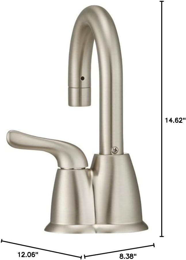 InSinkErator H-HOT150SN-SS Instant Hot Water Dispenser System with Stainless Steel Tank, Satin Nickel