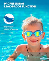 OMID Kids Swim Goggles, P2mini Polarized Swimming Goggles Comfortable for Age 6-14