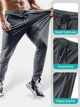 Men's Hiking Pants Quick-Dry Lightweight Sweatpants Outdoor Fishing Pants Water Resistant with Zipper Pockets
