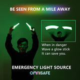 48 Ultra Bright Large Glow Sticks with 48 Black PE String, Multi Use Colourful 6 Inch Glowsticks for Parties, Camping, Emergency Glow Sticks For Blackout, Long-lasting Lighting Waterproof and