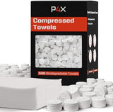 Compressed Towel Tablets - 100% Bamboo Camping Toilet Paper Tablets, Great for Hiking, Travel and Backpacking - Disposable Washcloths, Body Wipes, Paper Towel Coin Tissue - 100/250/500 Pack
