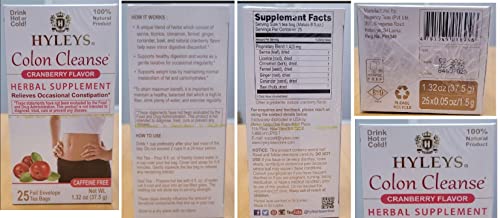 Hyleys Colon Cleanse Cranberry (6 Pack)