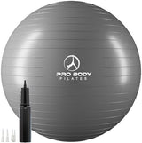 ProBody Pilates Exercise Ball - Multiple Sizes Gym Grade Balance Ball for Fitness, Yoga, Workout, Pregnancy & Physical Therapy