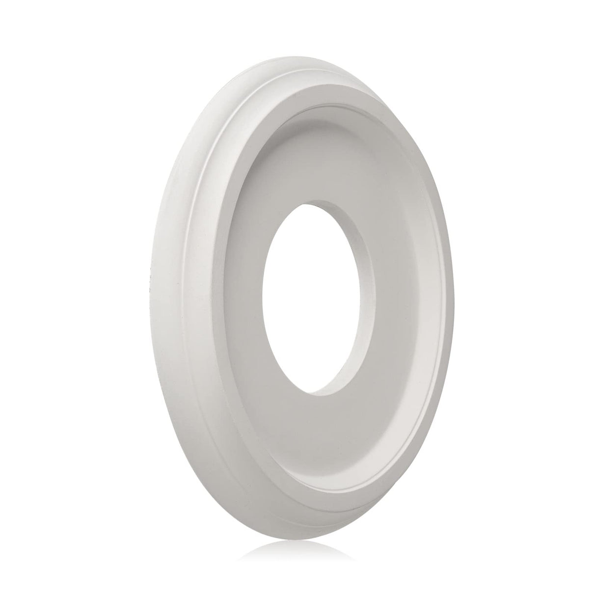 2Packs Molded Nylon Ceiling Medallion for Light Fixtures and Ceiling Fans, 9.8"OD x 4"ID x 0.94"P (Fits Canopies up to7-1/4")（White）