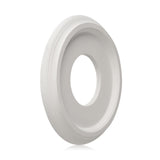 2Packs Molded Nylon Ceiling Medallion for Light Fixtures and Ceiling Fans, 9.8"OD x 4"ID x 0.94"P (Fits Canopies up to7-1/4")（White）