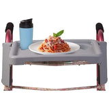 DMI Walker Tray, Rollator Tray, Mobility and Walker Accessory Tray Table Fits Most Standard Walkers, Folding with Two Cup Holders and Tool Free Assembly, 16 x 11.8 inch
