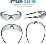 BEACOOL Polarized Sports Sunglasses for Men Women Youth Baseball Fishing Cycling Running Golf Motorcycle Tac Glasses UV400