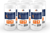 Aquaboon 5 Micron 10 x 4.5 Well Water Sediment Filter Replacement Whole House Water Filter Cartridge Compatible with DGD-5005, WFHD13001B, 6-Pack