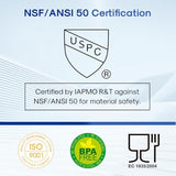 ICEPURE 20 Micron 10" x 4.5" Whole House Sediment Pleated Water Filter Replacement for GE FXHSC, Culligan R50-BBSA, Pentek R50-BB, DuPont WFHDC3001, W50PEHD, GXWH40L, GXWH35F for Well Water, 2PACK