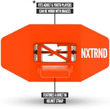 Nxtrnd Two Football Mouth Guard, Football Mouthpiece with Strap, Fits Adult & Youth (Orange)