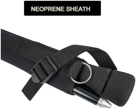 Aventik Fold-able Wading Staff Water Depth Safety Warning Sign Coated Stainless Steel Core T7075 Aluminum Body Corrosion Resistance