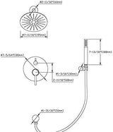 Black Shower Fixtures, Matte Black Shower Faucet Set, Black Shower System with Rain Shower and Handheld,sumerain