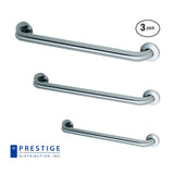 Commercial Grab Bar Bundle for Commercial Restrooms - ADA Compliance - 1.5" Diameter - 18", 36", 42" - Pack of 3
