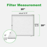 20x20x1 Air filter, Washable and Reusable Air Filter 20x20x1 for AC HVAC Furnace, MERV 8 Air Filters Machine Washable & Dryer Friendly, AC Furnace Air Filter