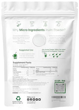 Organic Inulin FOS Powder (Jerusalem Artichoke), 2.2 Pounds (35 Ounce), Quick Water Soluble, Prebiotic Intestinal Support for Colon and Gut Health, Natural Fibers for Smoothie & Drinks, Vegan Friendly