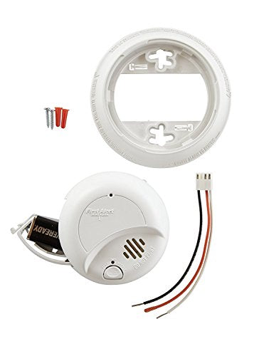First Alert BRK SMI100-AC Hardwired Smoke Detector with Battery Backup, 6-Pack