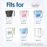 [Original] Waterdrop WD-PF-01A Plus NSF Certified Replacement Filters for All Waterdrop Pitcher Filtration System, Reduces PFAS, PFOA/PFOS, Chlorine, Last Up to 3 Months or 200 Gallons, 1 Pack