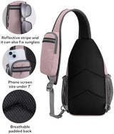 WATERFLY Crossbody Sling Backpack Sling Bag Travel Hiking Chest Bag Daypack