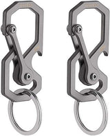Titanium Keychain, Multifunctional Carabiner Clip Key chain Heavy Duty Car Key Organizer with Bottle Opener