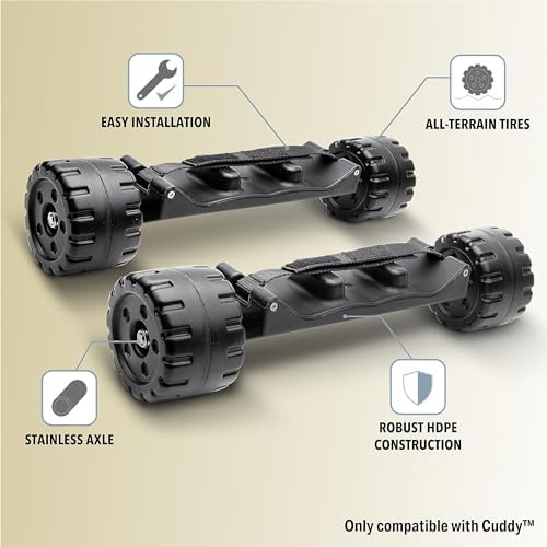 CUDDY Crawler Wheel Conversion Set - Cooler Wheel Kit for CUDDY Coolers