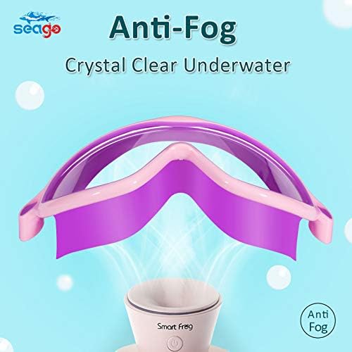 Seago Swim Goggles 2 Pack Anti-Fog Anti-UV Wide View Swimming Goggles for Kids 3-15