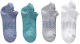 Hanes Men's Absolute Active Cushioned Heel Shield, Moisture Wicking Socks, Seamless Toe, 4-Pack