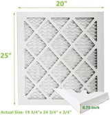 (6 Pack) 20x25x1 Furnace Air Filters, MPR 1900 & FPR 10, MERV 13 Pleated Air Filter (Actual Size: 19 3/4"x 24 3/4" x 3/4")