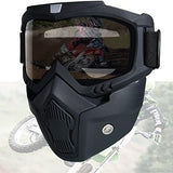 Paintball Mask Anti Fog,Tactical Full Face Mask Ski Mask Goggles Detachable Adjustable,Motorcycle Riding Face Protection